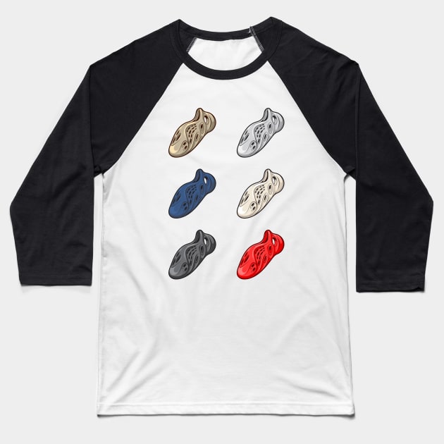 YZ Foam Runner Shoes Baseball T-Shirt by milatees